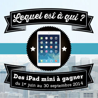 Concours : Tablettes Ipad Mini Retina à gagner - Echantillons Belgique