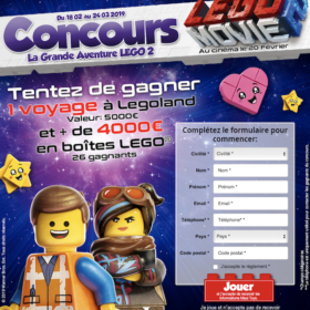 jeu concours Legoland - maxitoys.fr