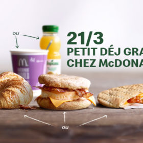 petit-dejeuner gratuit McDonald's