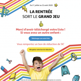 participer au jeu Collecte Listes Scolaires Auchan