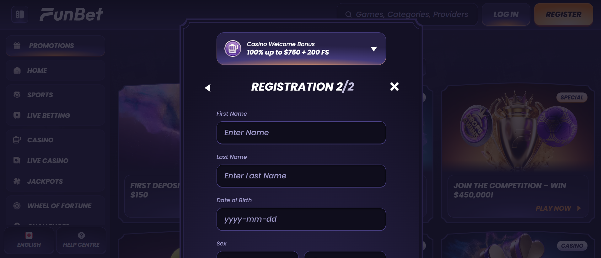FunBet casino légal